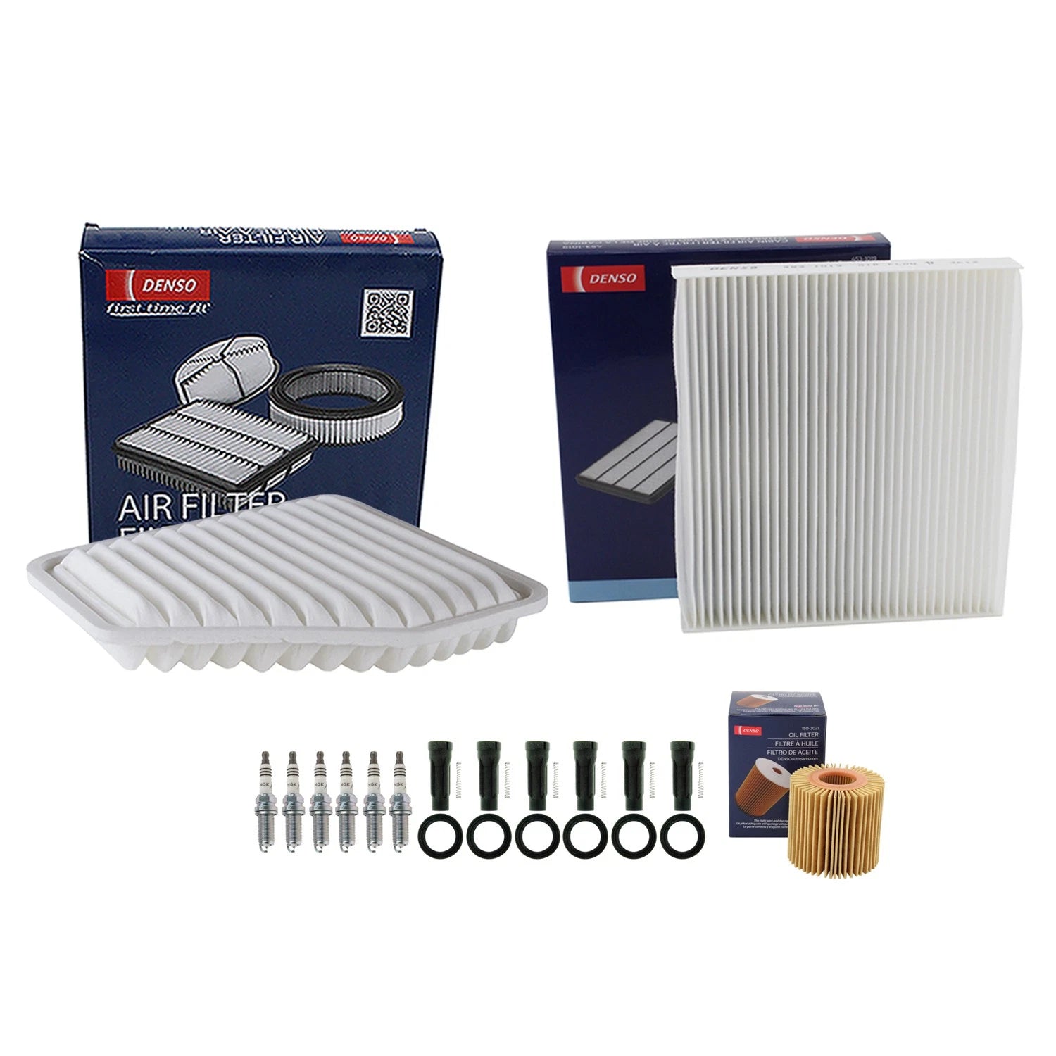 Tune Up Kit with 6 NGK Spark Plugs & Boots for Avalon Camry ES350 Venza