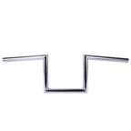 1" Drag Z Bar Handlebar for Harley 883 Sportster Softail Dyna (Black, Chrome)