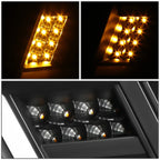 Projector Headlights for Nissan Titan XD (2016–2024) w/LED DRL Signal Black Clear