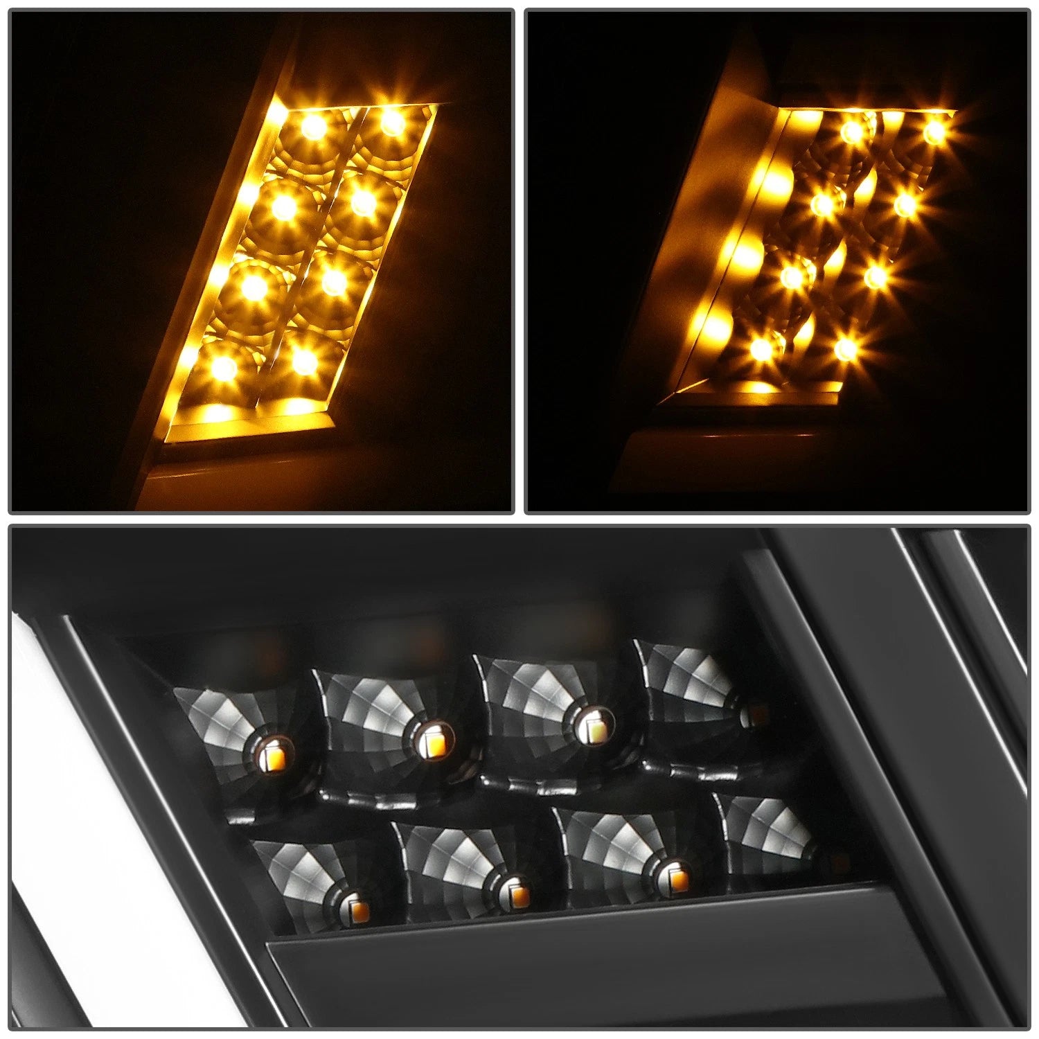 Projector Headlights for Nissan Titan XD (2016–2024) w/LED DRL Signal Black Clear