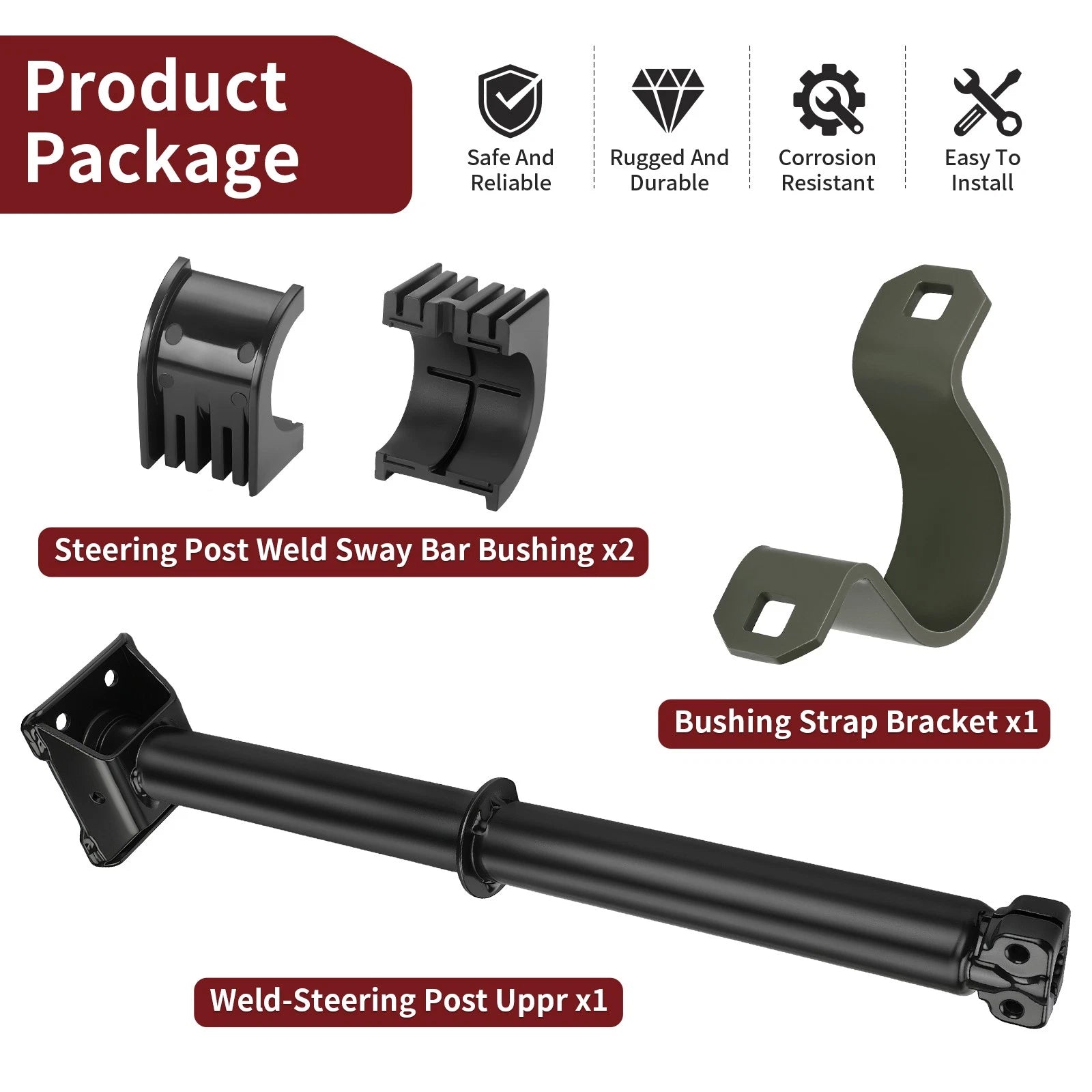 Steering Post Upper & Bushing for Polaris Sportsman 550 850 1000 (1823656-329)