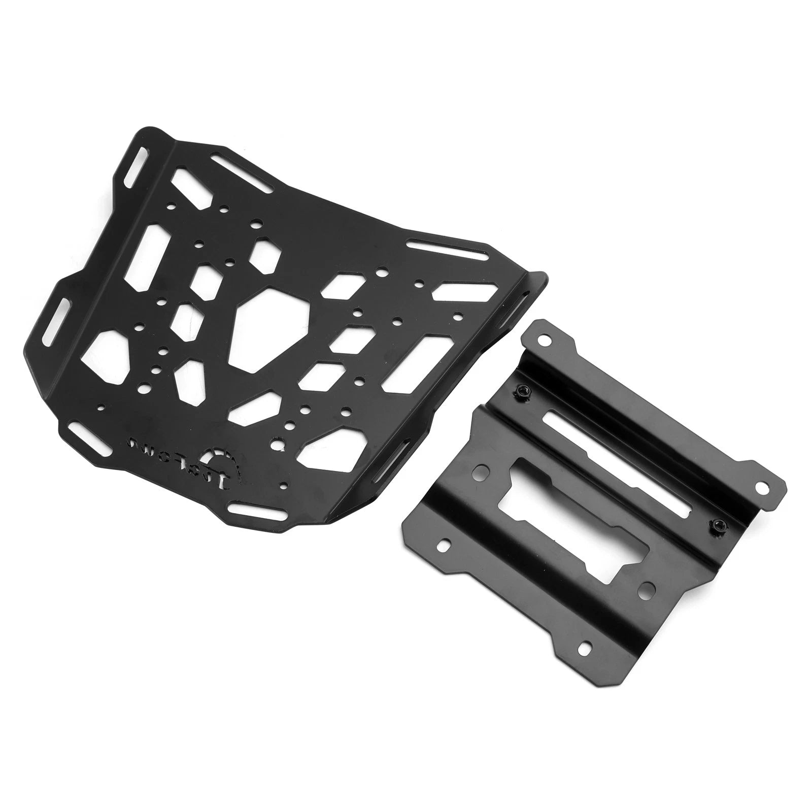 Black Aluminum Top Rack Carrier Luggage Plate for Tiger 850 Sport (2021–2024)