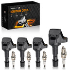 4X Ignition Coils + 4X Spark Plugs for Honda CR-Z 1.5L (2011–2016)