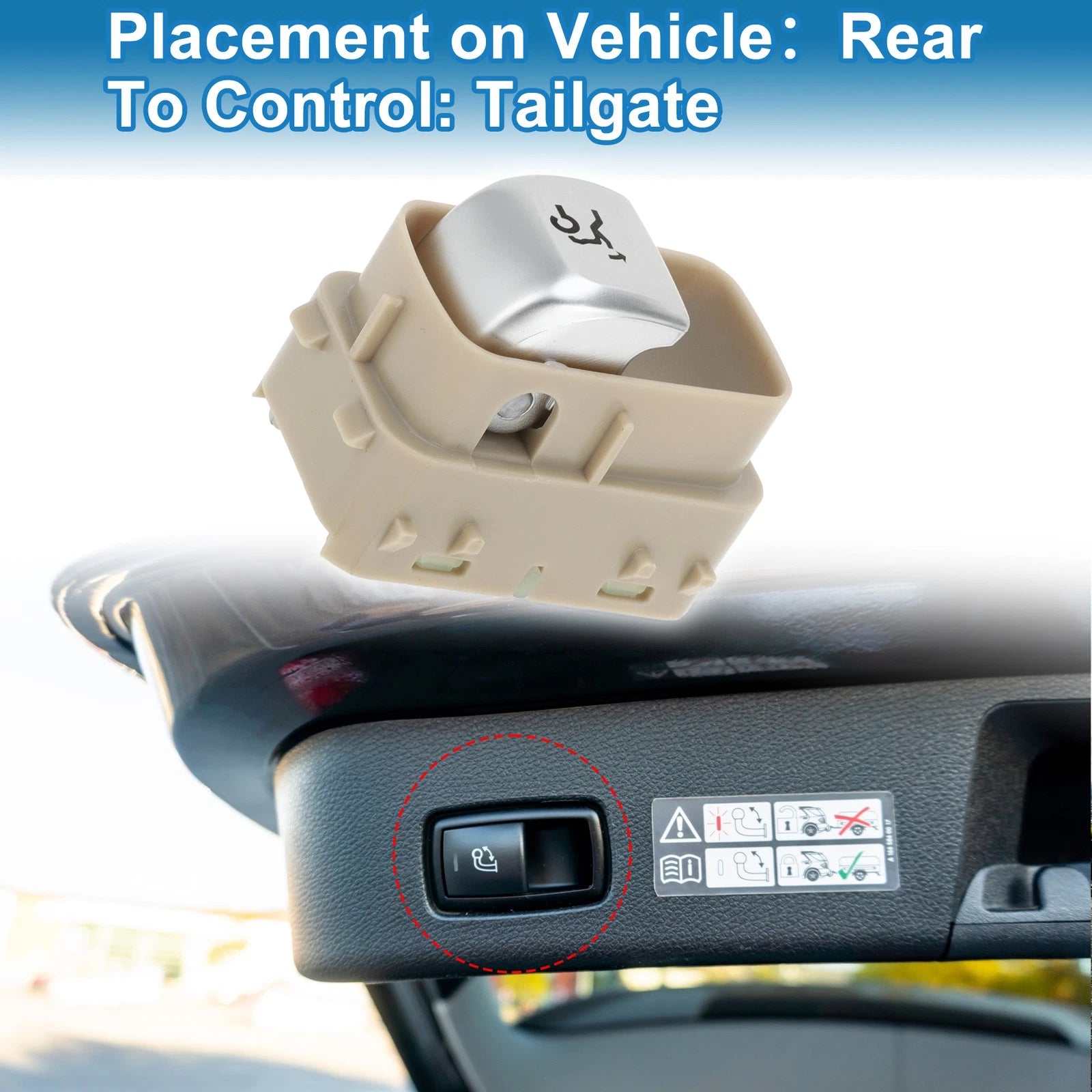 Trunk Release Switch No. 2229050409 for Mercedes E200 E300 AMG S65 (–)