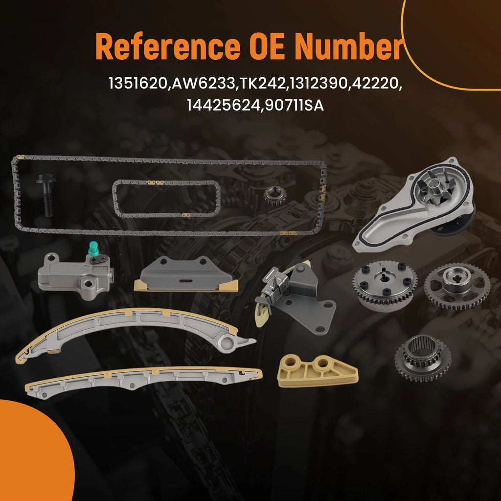 Engine Timing Chain Kit Water Pump VVT Sprocket for Honda Accord (2008–2012)