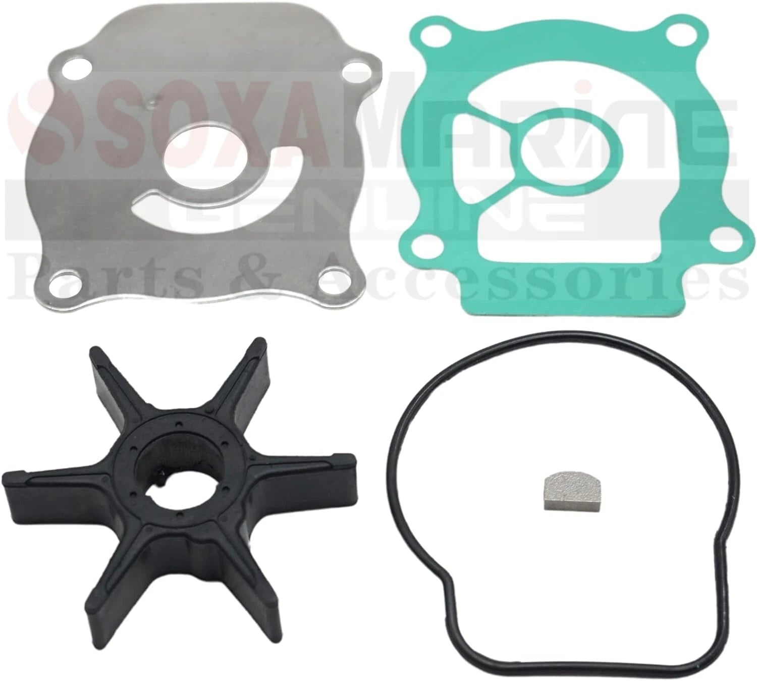 Water Pump Service Kit for Suzuki DF 25 HP V-Twin (17400-95J00, 17400-95J01)