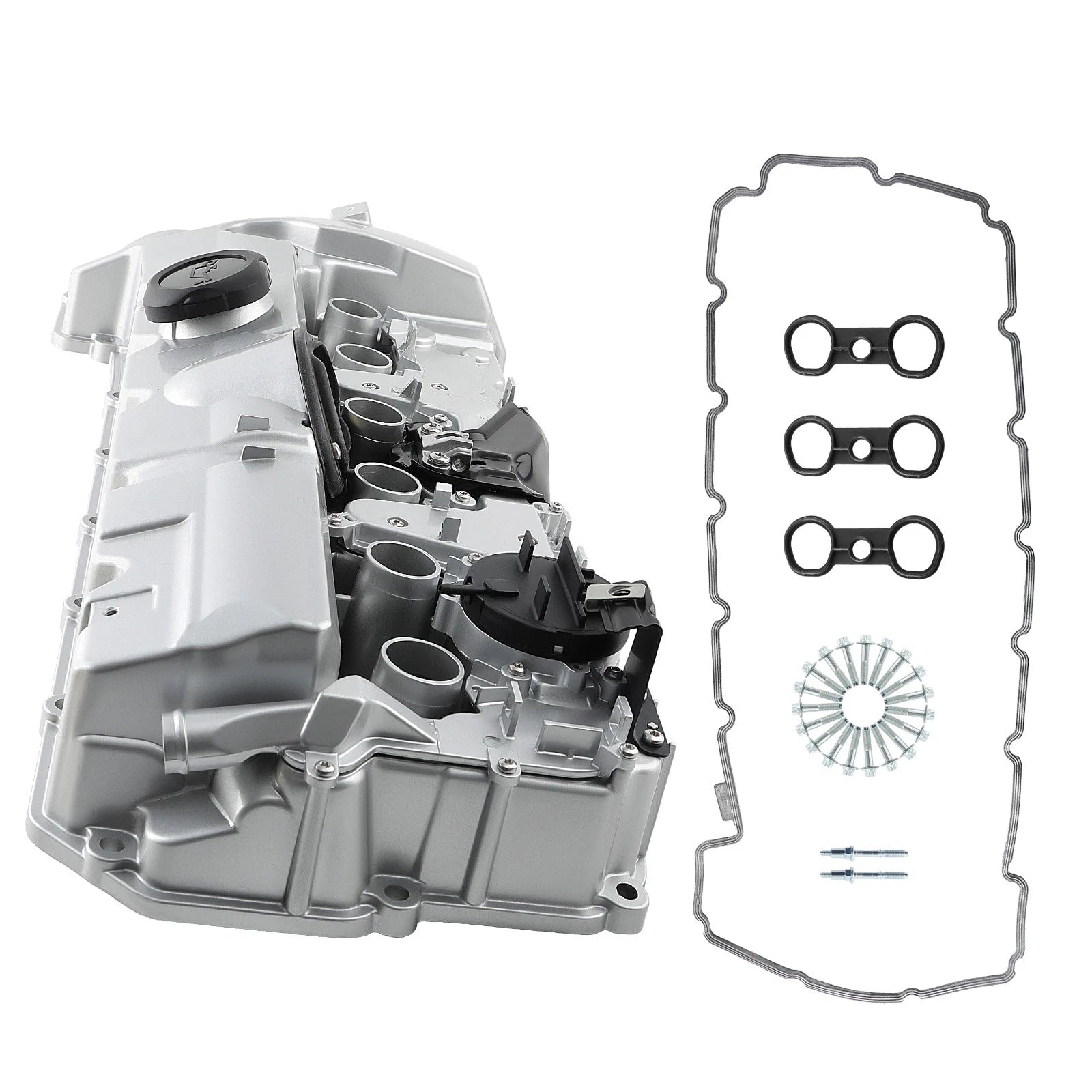 Aluminum Valve Cover w/ Gasket for BMW 128i 328i 528i E70 E82 E90 (2008–2013)