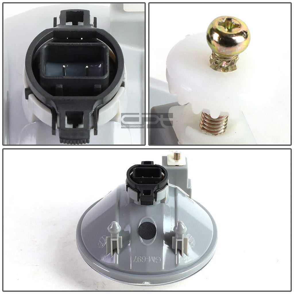 Chrome Housing Fog Light Lamp with Bulbs for Chevy Camaro (2010–2013)