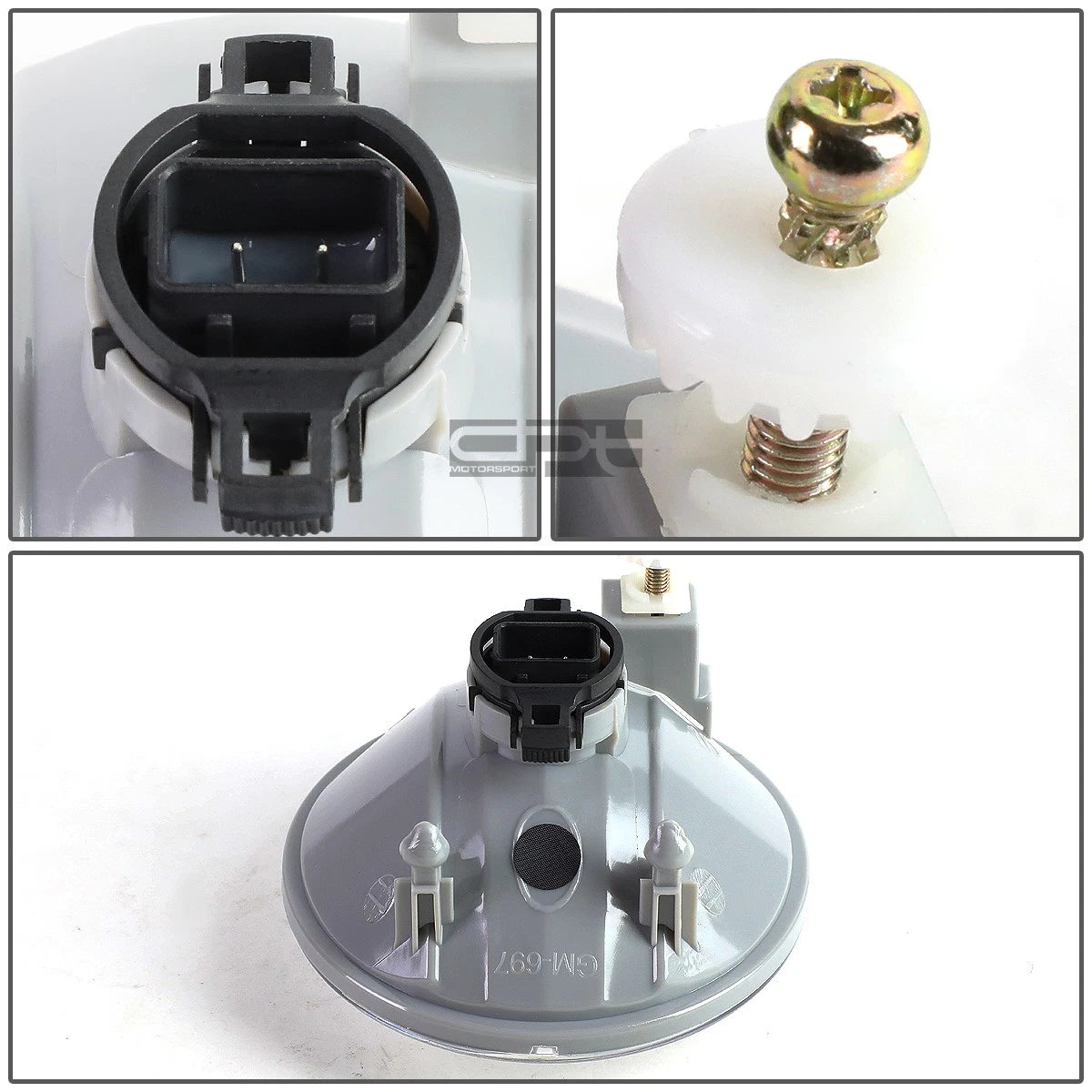 Chrome Housing Fog Light Lamp with Bulbs for Chevy Camaro (2010–2013)