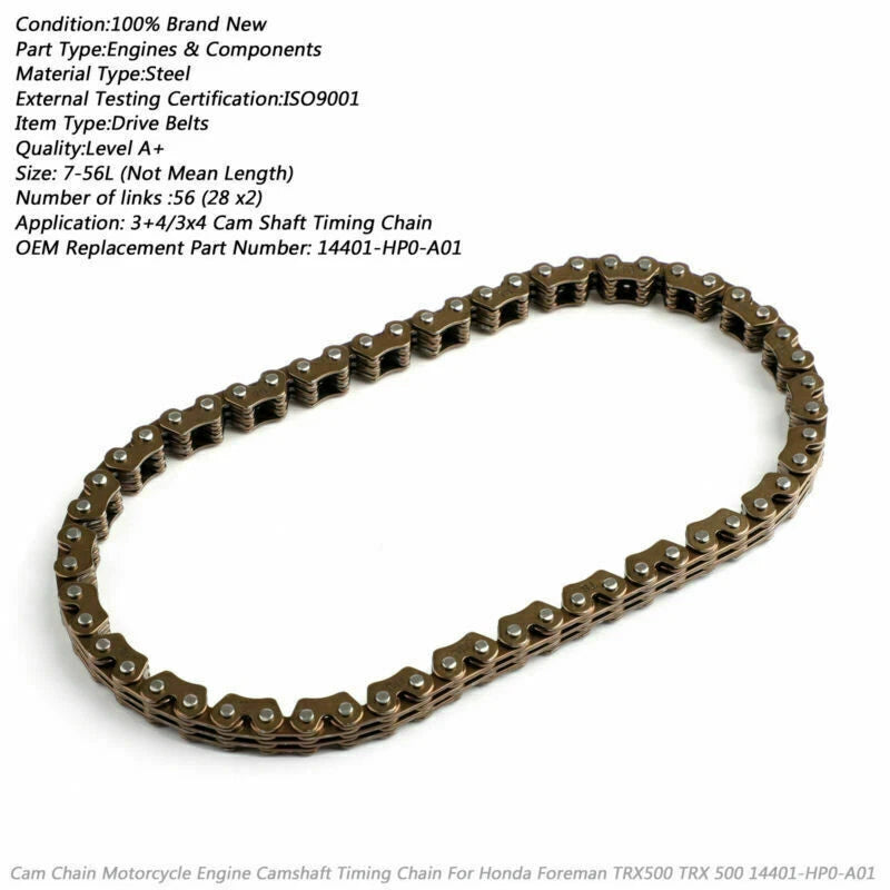 Timing Cam Chain for Honda TRX500 Fourtrax Foreman 4x4 (2005–2011) 14401-HP0-A01