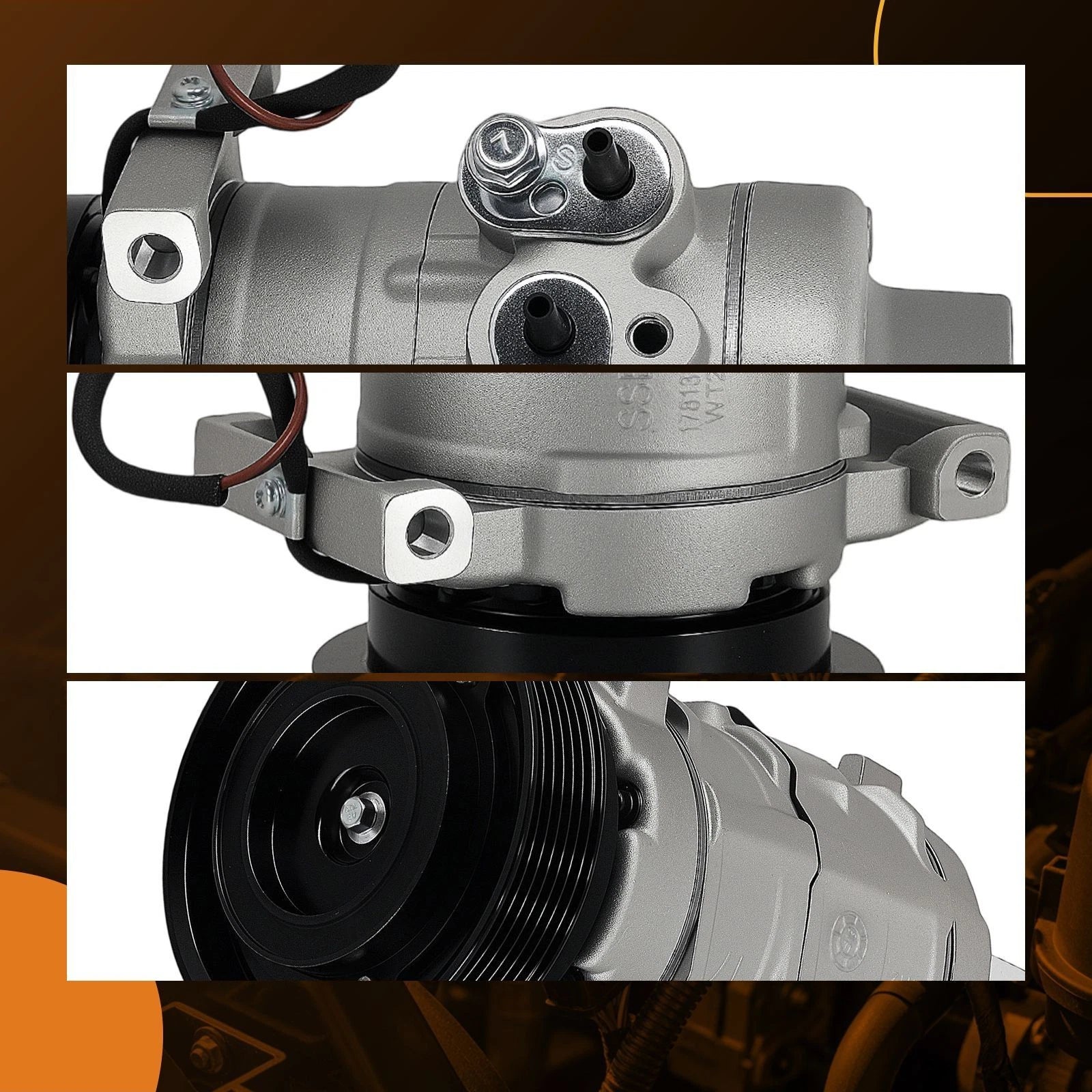 A/C Compressor with Clutch for Chrysler 300 Sedan (2005-2006)