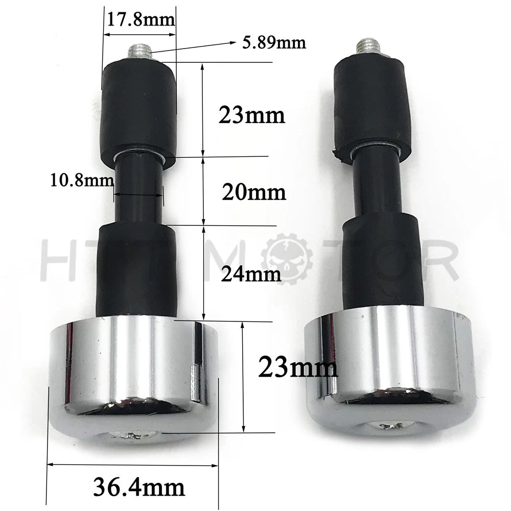 Handlebar Grips Bar End Weights Cover Plug for Motorcycle (7/8'' 22mm)