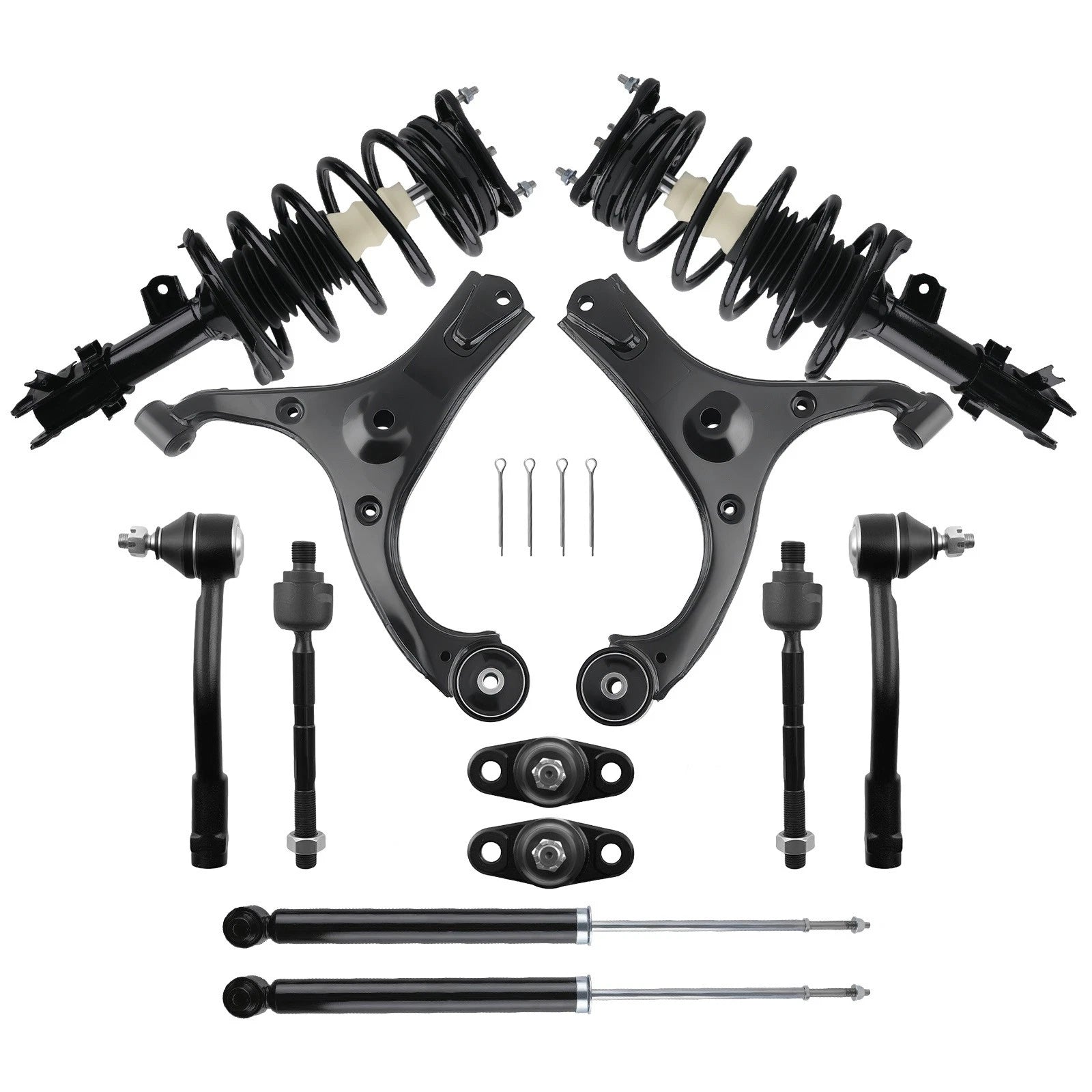 Suspension Strut Shock Absorber + Control Arms for Hyundai Accent (2006–2011)