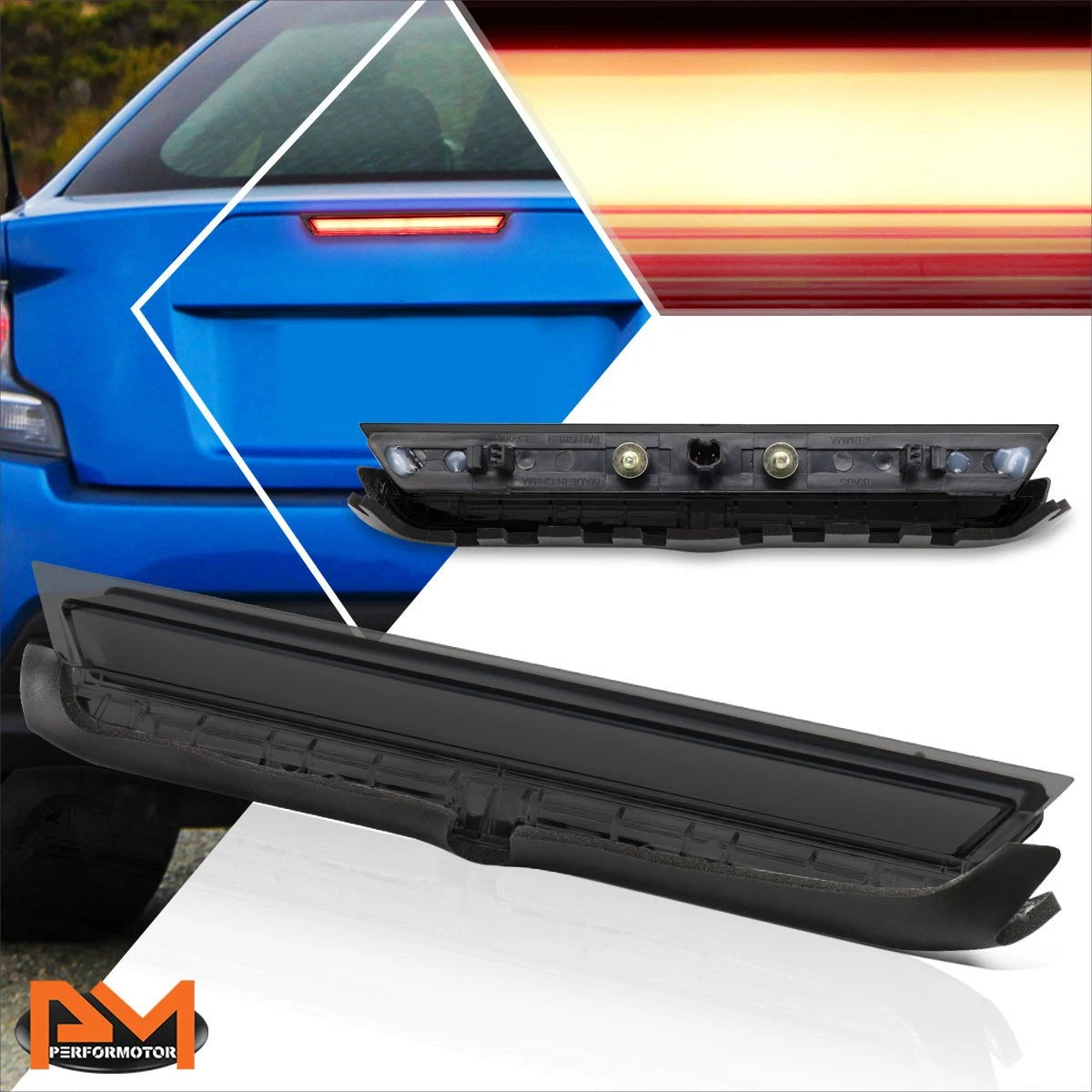 3D LED Bar Third Tail Brake Light for Scion tC (2011–2016) Smoked