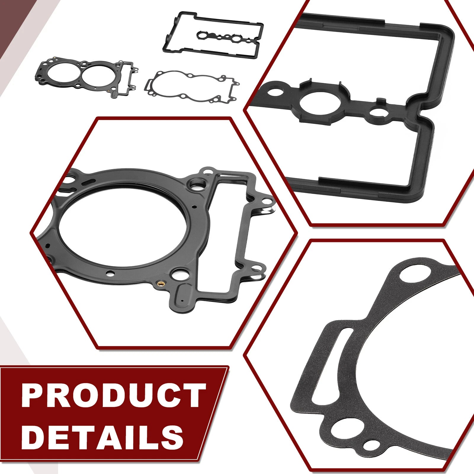 Engine Cylinder Head Gasket Rebuild Kit & Seal for Polaris RZR Turbo S (2020–2021)