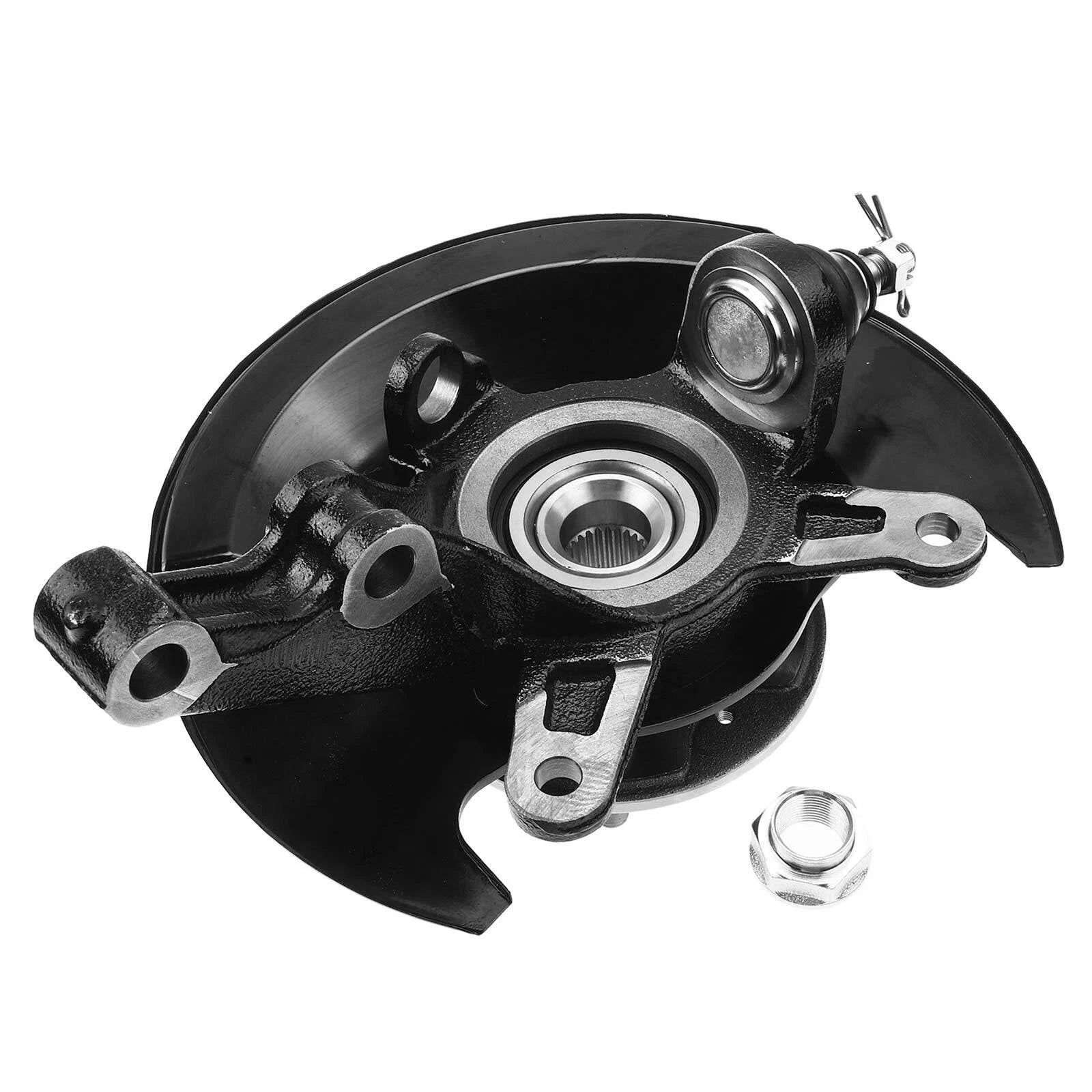 Pair Front Steering Knuckle & Hub Bearing for Honda Civic (2003-2005)