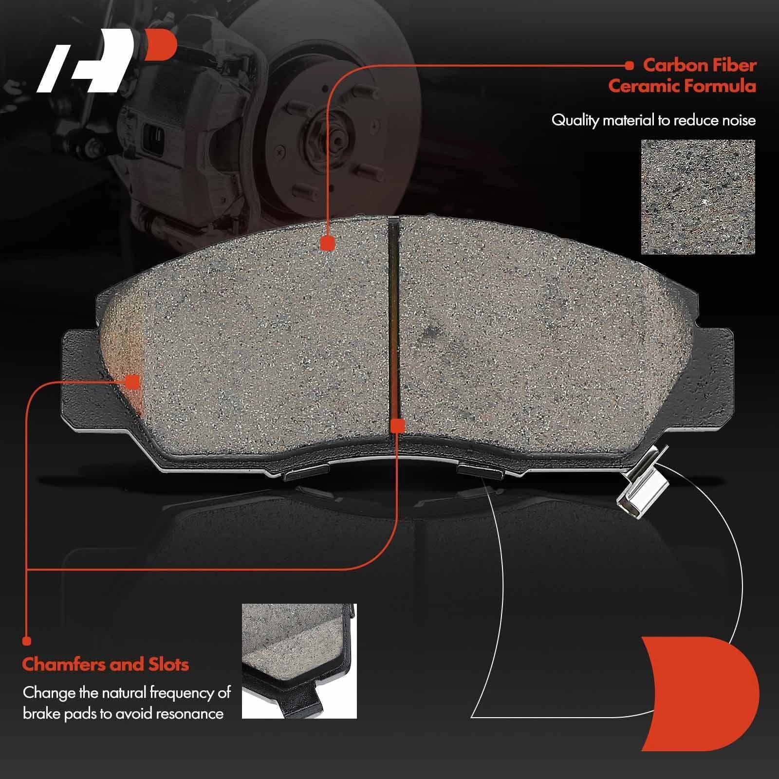Set of 4 Drilled Rotors & Ceramic Brake Pads for Honda Accord (2003–2007)