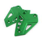 2X CNC Green Rear Foot Peg Heel Guard Cover for Kawasaki Z900 (2017–2019)