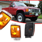 Amber Lens Front Side Marker Lights for Toyota Pickup 1984–1986