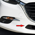 Front Bumper Lower Grille Tow Eye Covers for Mazda 3 (2017-2018)