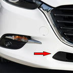 Front Bumper Lower Grille Tow Eye Covers for Mazda 3 (2017-2018)