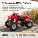 Front Wheel Hub Red for Honda Sportrax 400 TRX400EX (2002–2008) TRX400X (2009, 2012–2014)