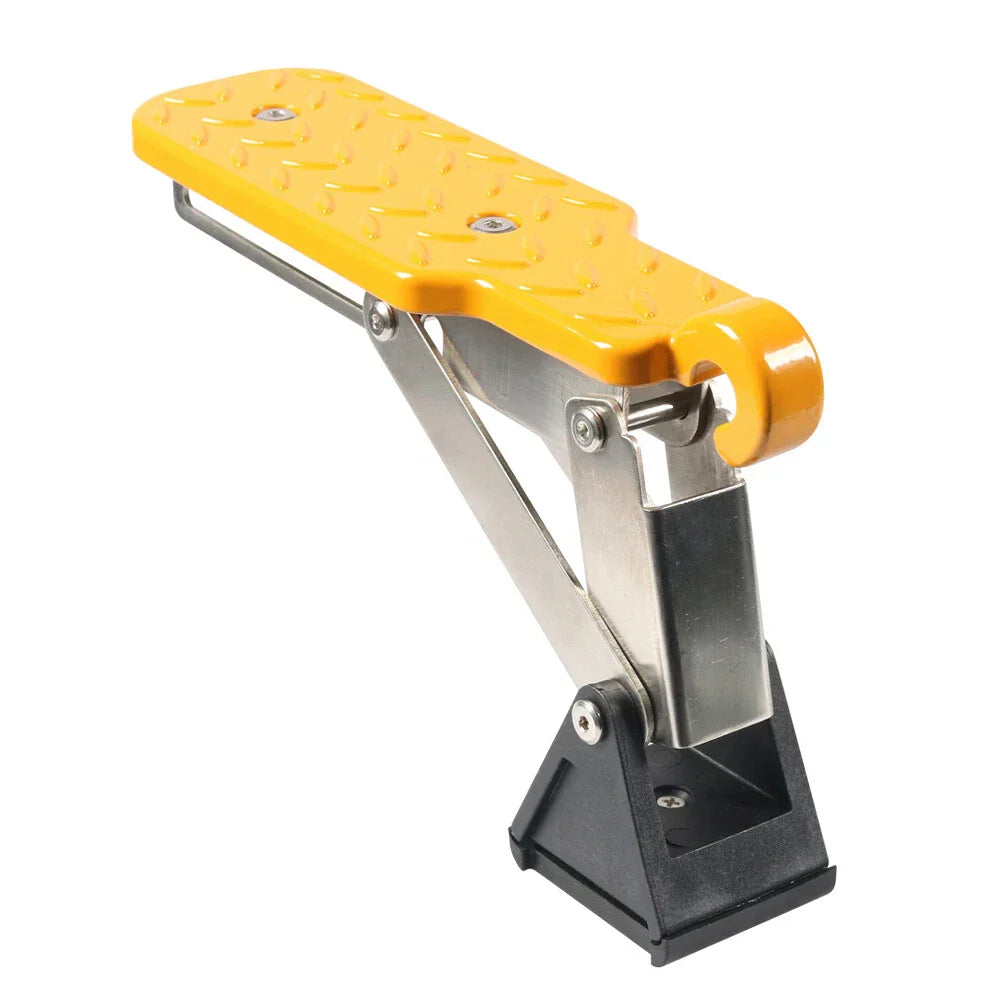 Adjustable Foldable Roof Rack Door Step Stand Pedal for Car - Gold