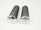 Chrome Rubber O-Ring Grip Pegs for Harley Davidson (Genuine)