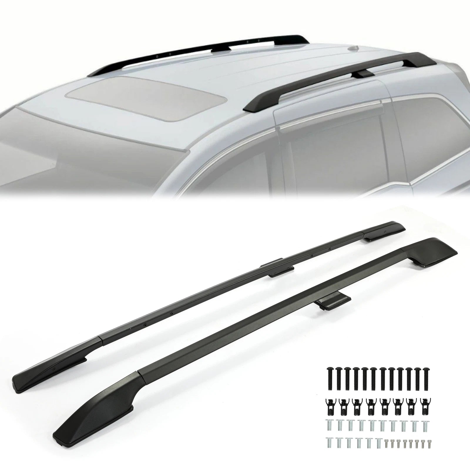 Black Roof Rack Side Rail for Honda Odyssey (2011–2017)