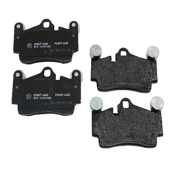 Set of 4 Hella Pagid 355018711 Rear Disc Brake Pads for Audi Q7, Porsche Cayenne (2007–2021)