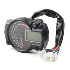 Universal LCD Digit Motorcycle Speedometer Tachometer Odometer 15000rpm
