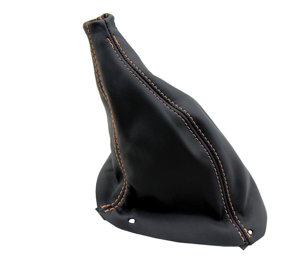 Leather Manual Shift Boot Cover for Ford Mustang (1987–1993) Orange Stitch