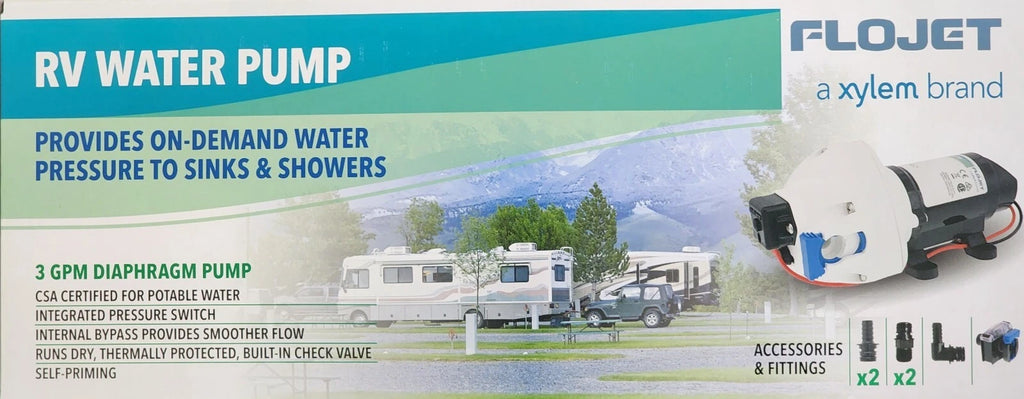 Flojet Water Pump for Marine Caravan (FJ100, R3526144) 11 L/Min 12V