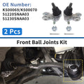 2X Front Lower Ball Joints for Honda Civic (2006–2011) No.K500069/K500070