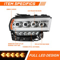 LED Sequential Projector Headlights for Ram 2500-5500 (2019–2024)