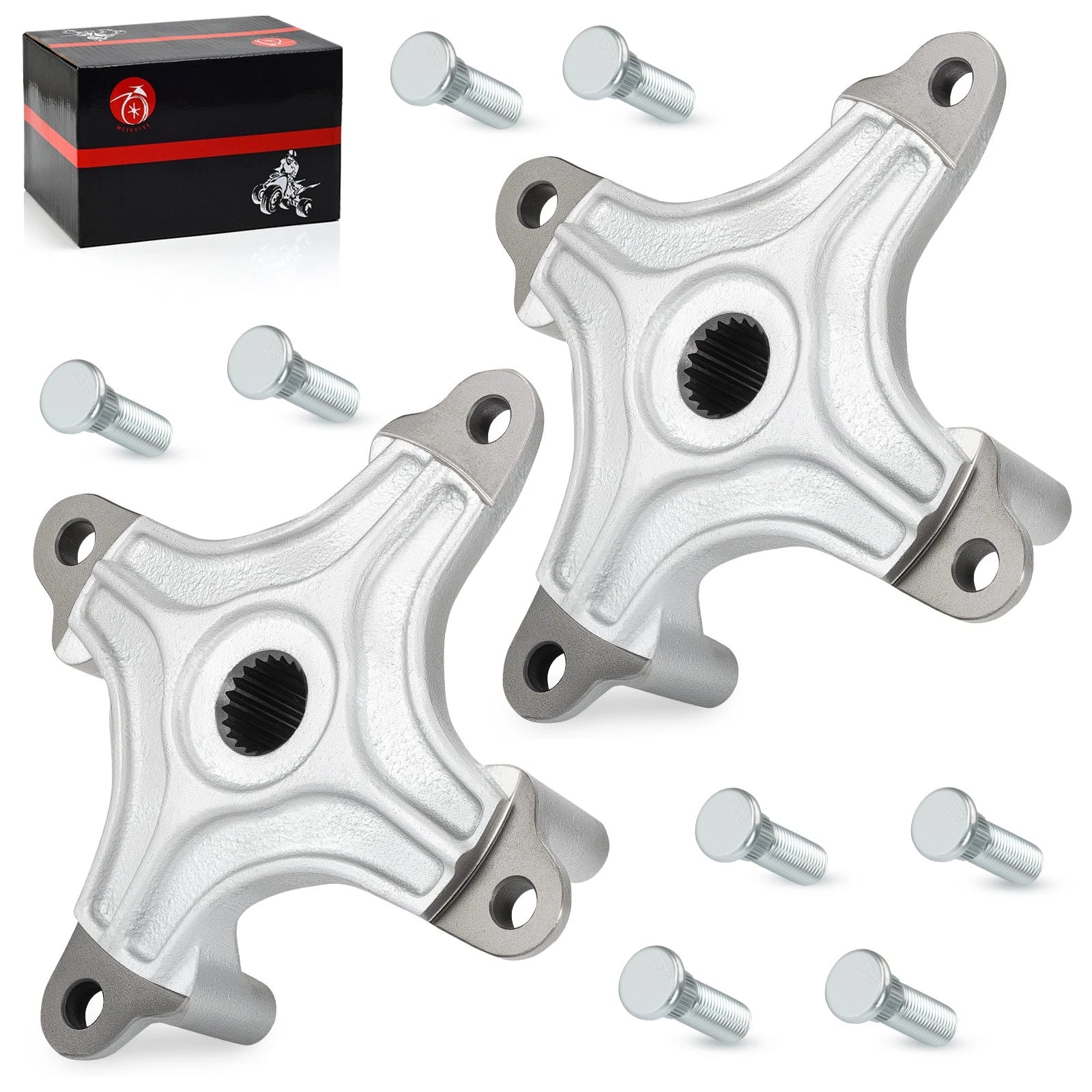 Set of 2 Rear Hubs & Bolts for Polaris Hawkeye 300 2006–2007 5135546