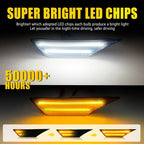 Set of 2 Smoke LED Side Marker Lights for Honda Civic (2016–2021)