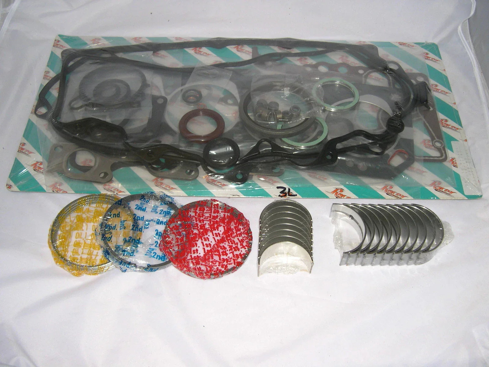 Rebuild Kit Inc Gaskets Rings Bearings for Hilux Hiace 5L Diesel Engine