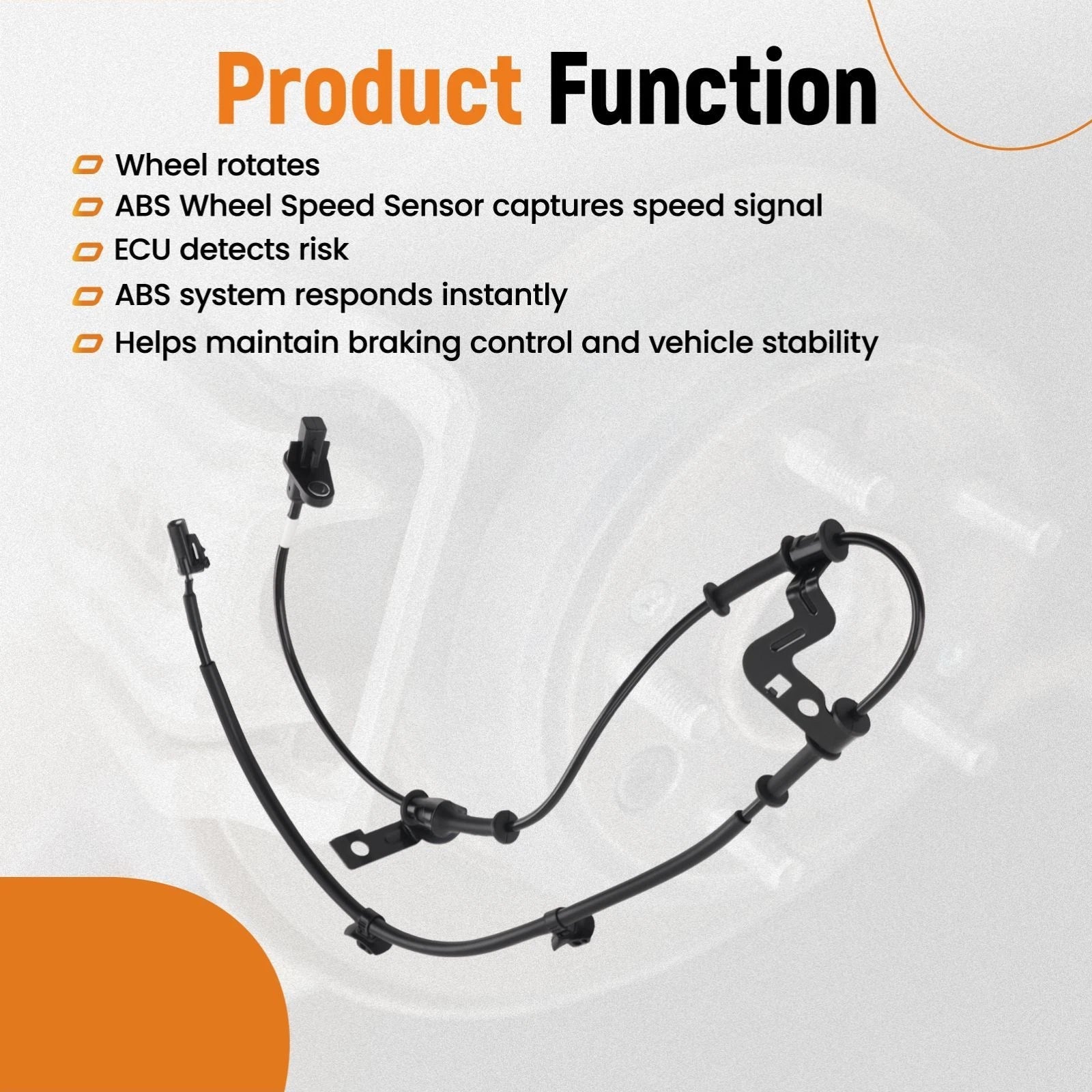 ABS Speed Sensor for Kia Forte (2014-2018) Front Right