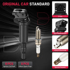 Ignition Coil & Spark Plugs for BMW 128i 328i 528i X5 (2006–2013)