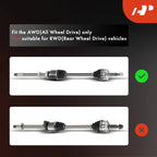 Front Right CV Axle Assembly for Toyota Camry (2020–2024) and RAV4 (2019–2024)