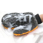 Car Wash Brush for Universal Use (1pc) 24x20cm Multifunctional Orange/Gray