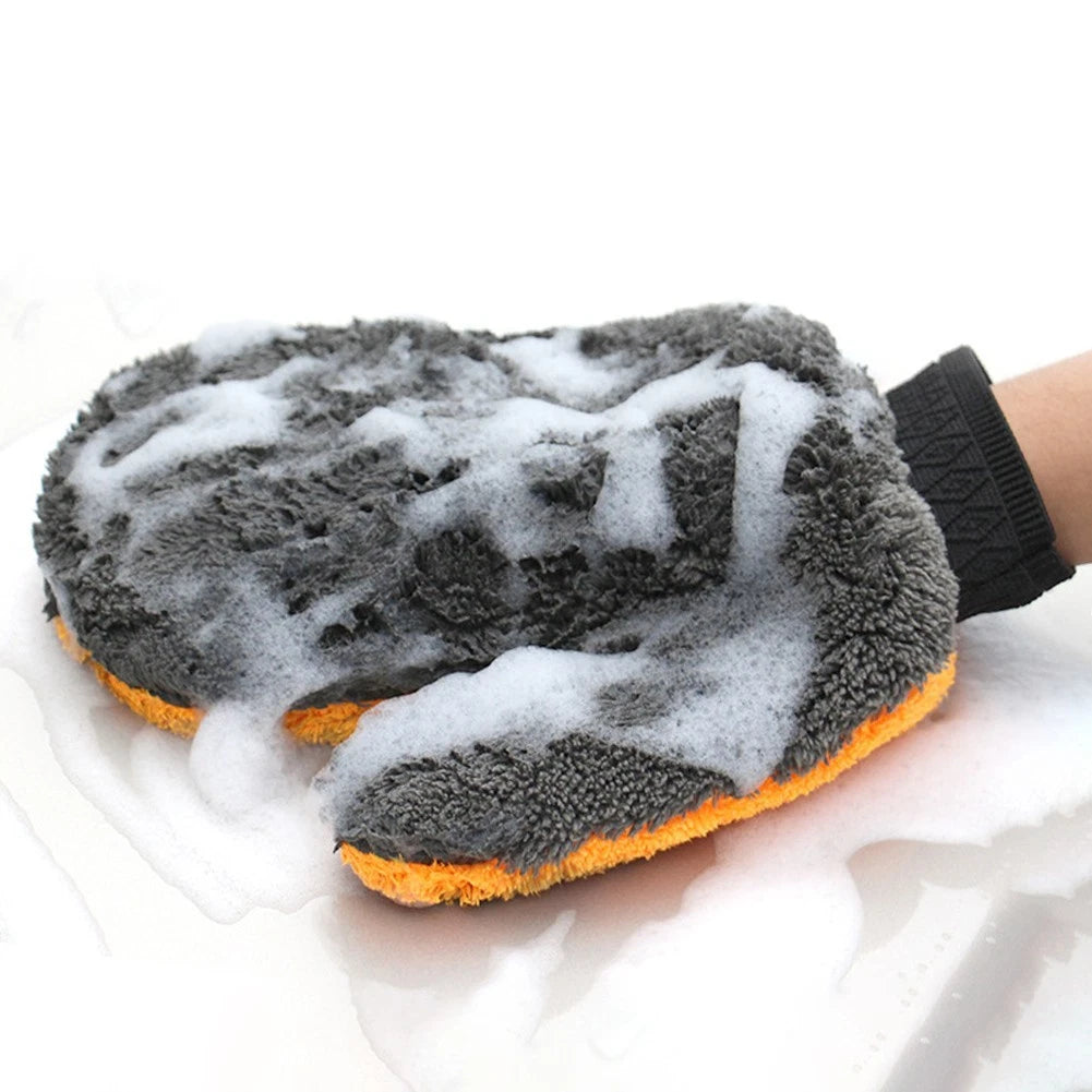 Car Wash Brush for Universal Use (1pc) 24x20cm Multifunctional Orange/Gray