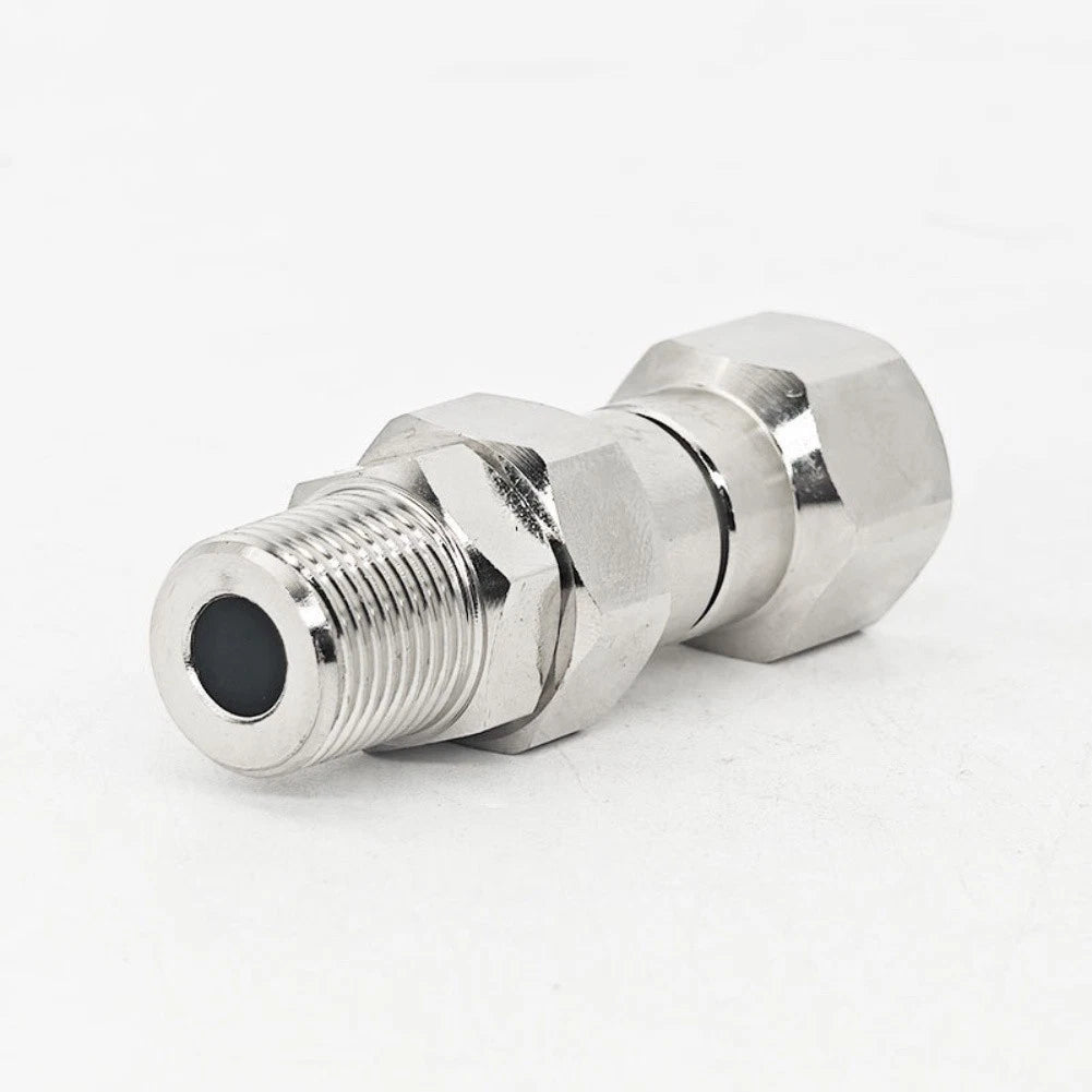 Swivel Fitting for Pressure Washer 4500 PSI Stainless Steel 360 Degree Rotation