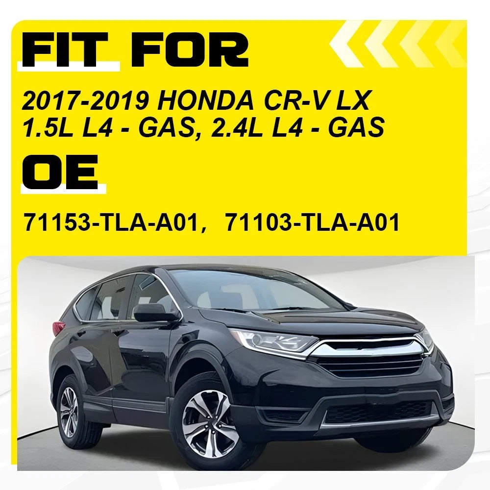 Set of 2 Fog Light Lamp Grill Covers for Honda CR-V (2017–2019)
