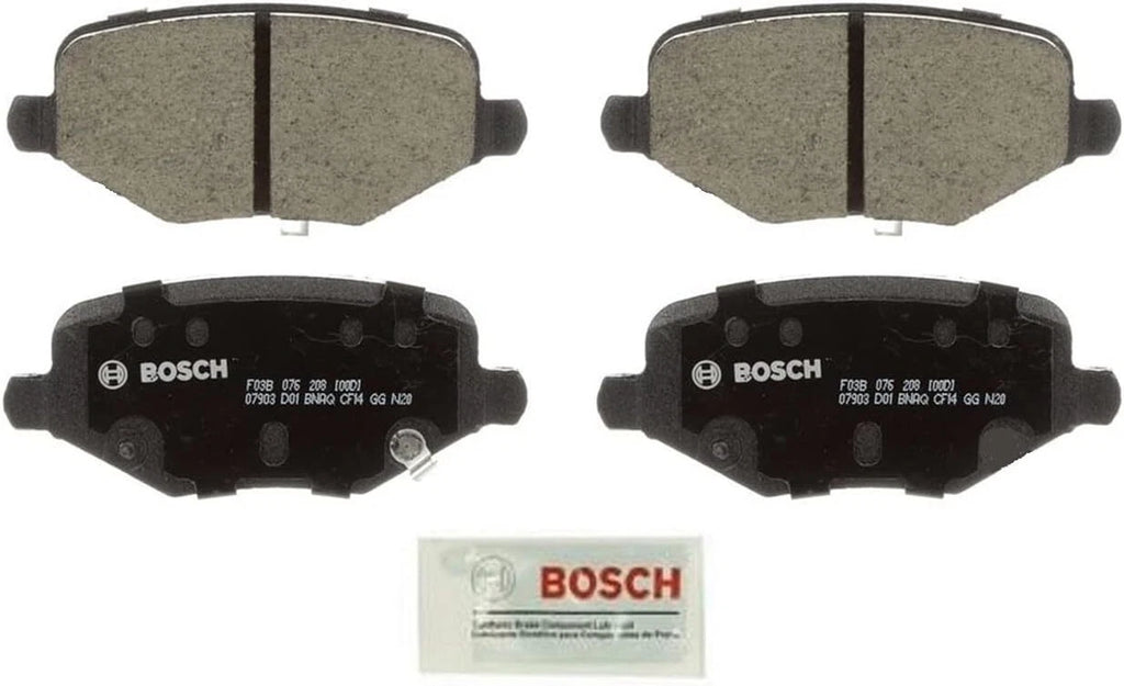 Rear Brake Kit Set of 4 Disc Rotors Bosch Ceramic Pads for Chrysler Dodge Ram