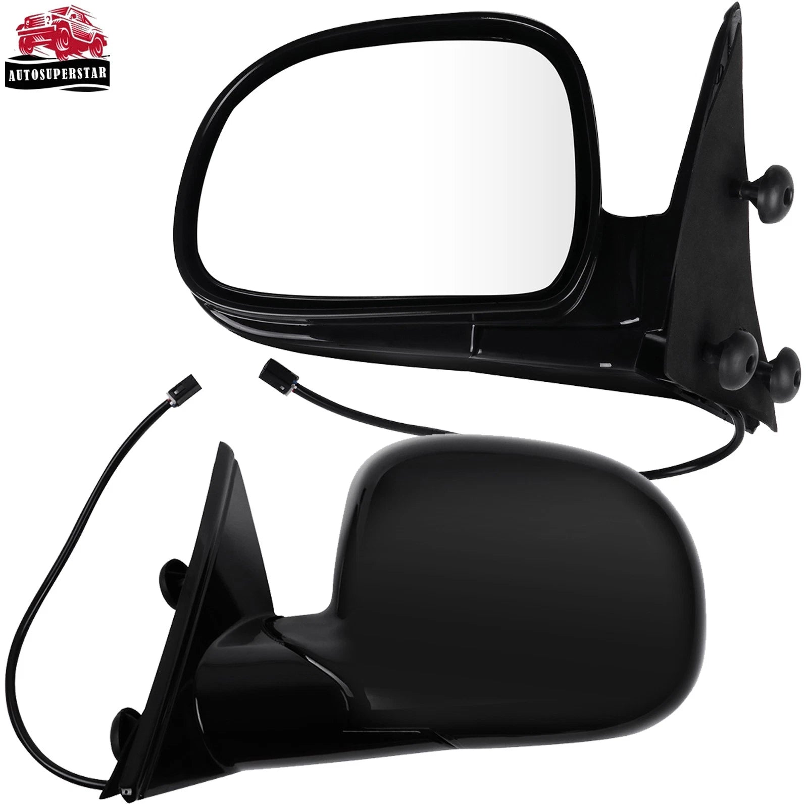 Set of 2 Power Side View Mirrors for Blazer Jimmy S10 Sonoma (1994–1997)