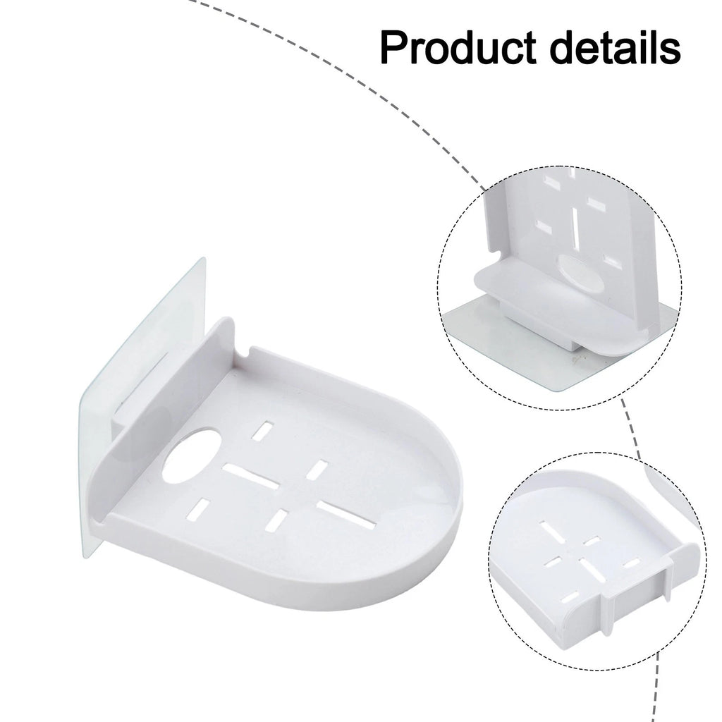 2 Pack Acrylic Floating Shelf for Baby Monitor Wall Mount (No Drilling)