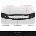 Front Bumper Face Bar for Ford F-150 (2015–2017) Primered Black w/o Fog Light Holes