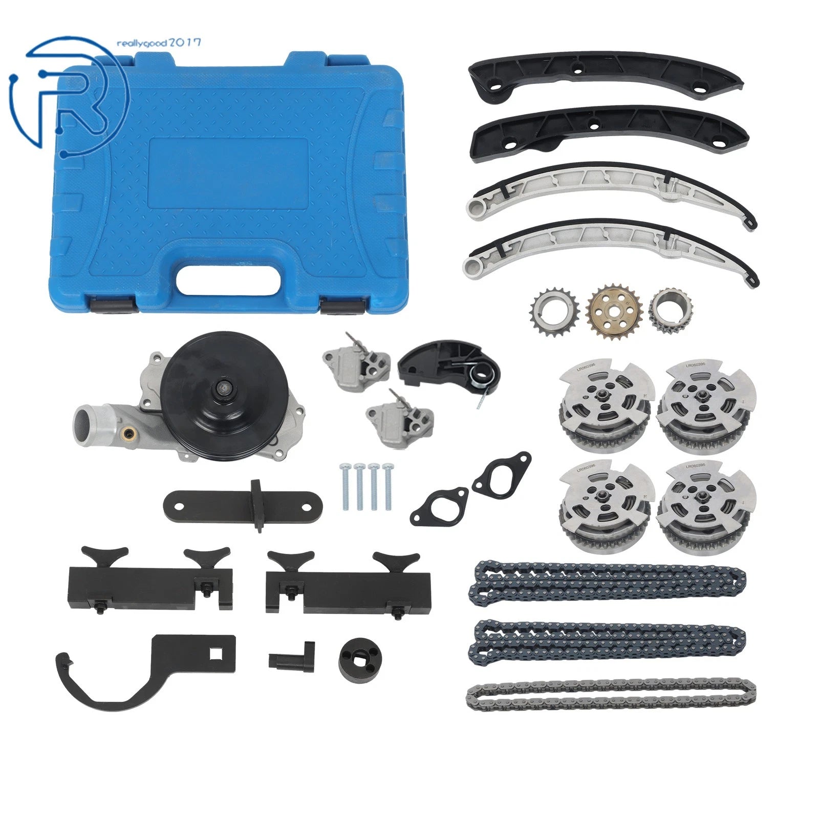 Timing Chain Kit with Cam Gear & Water Pump for Jaguar F-Pace F-Type XF (2012–2018)